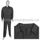 Костюм лет. МО офисный черный (ткань Rip-Stop) ТУ 858-6291-2013 (М) подкладка сетка