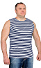 Майка-тельняшка ш/пл Синяя полоса тк. Кулирка