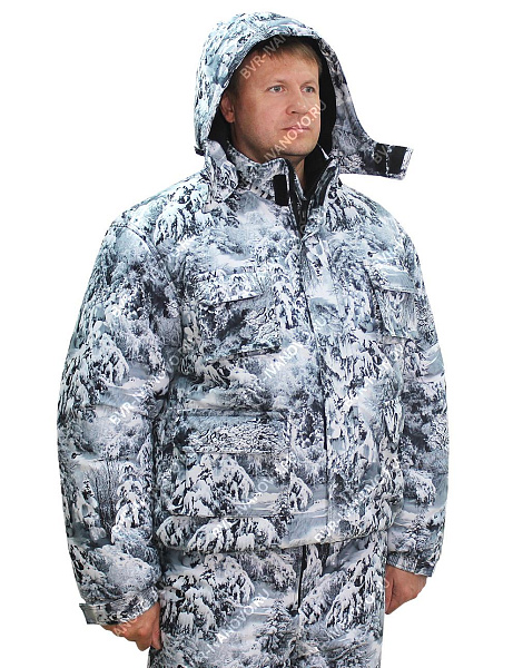 Костюм зимний HUNTER тк.Алова цв.Белый Лес