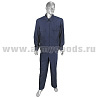 Костюм лет. МО офисный синий (ткань "габардин") (МПА-35-03) подкладка сетка
