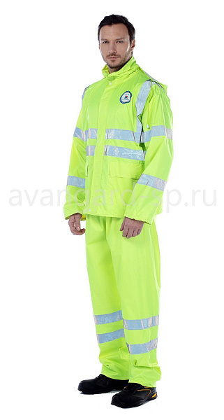 Костюм влагозащитный с СОП "Triton extra" лимонного цвета
