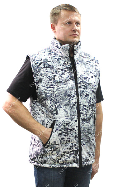 Жилет утепленный БВР тк. Дюплекс цв. Белый Лес Pixe