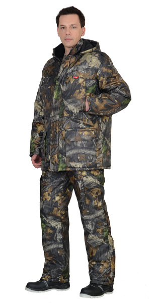 Костюм "АЗИМУТ" зимний: куртка дл., брюки КМФ "Темный лес"