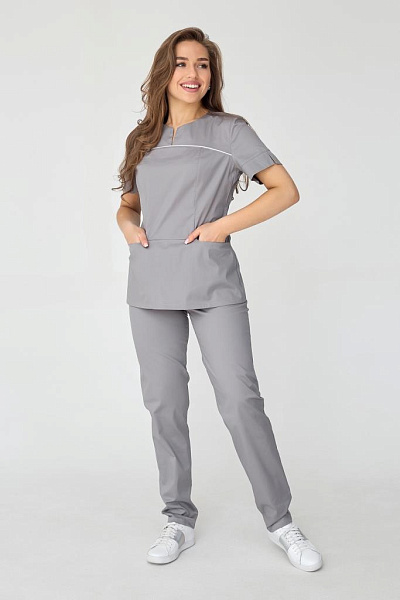 Костюм хирургический мод. 185СК цв. 30 (серый)