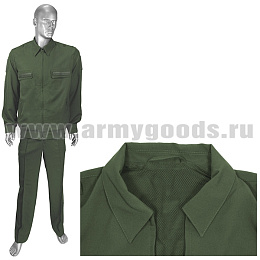 Костюм лет. МО офисный оливковый (ткань "габардин") (МПА-35-03) подкладка сетка