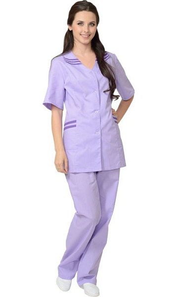 Костюм "ЖЕНЕВА" женский: куртка, брюки сиреневый с фиолетовым