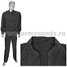 Костюм лет. МО офисный черный (ткань "габардин") (МПА-35-03) подкладка сетка