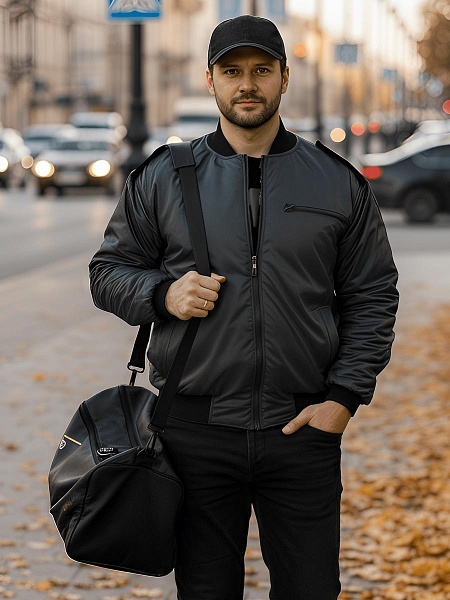 Ветровка ПИЛОТ тк.Оксфорд цв.Чёрный