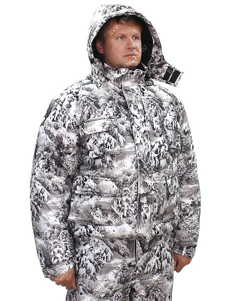 Костюм зимний HUNTER тк.Алова цв.Белый Лес 2(101203)