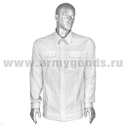 Рубашка форм. офиц. мужская нов/обр Юдашкин (дл.рук.) белая