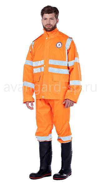 Костюм влагозащитный с СОП "Triton extra" оранжевого цвета