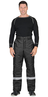 Брюки СИРИУС-РОСТ черные с СОП